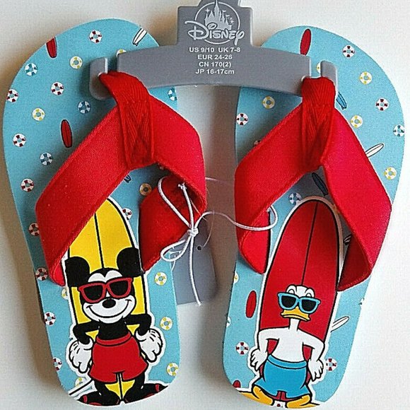 Disney Mickey Flip Flops - Picture 1 of 5